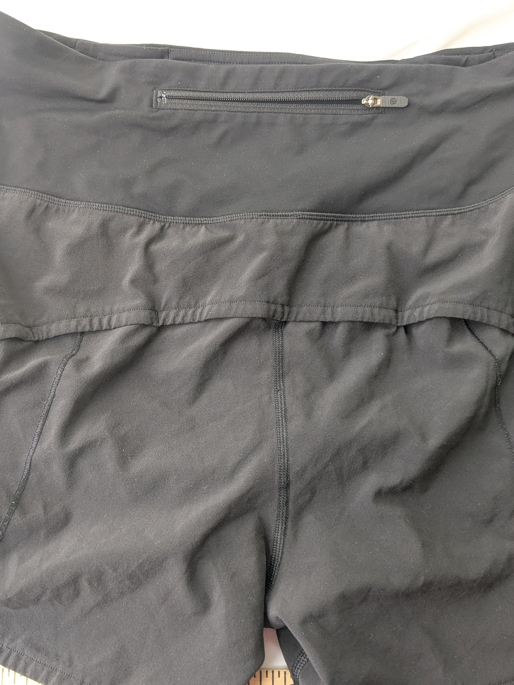 lululemon athletic Black Workout Shorts Size 10 - Picture 4 of 6